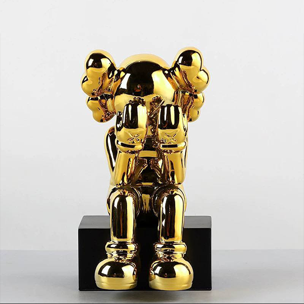 Gold Cartoon Character Decorative Statue-MM93