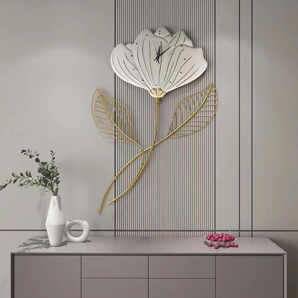 Modern metal wall clock 80X50 cm-GH08