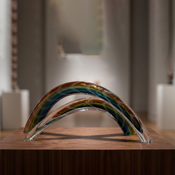 Modern Crystal Glass Arch Sculpture-MM205