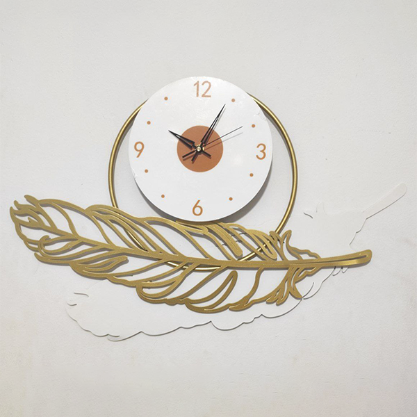 Modern metal wall clock 60X40 cm-Lk 1026