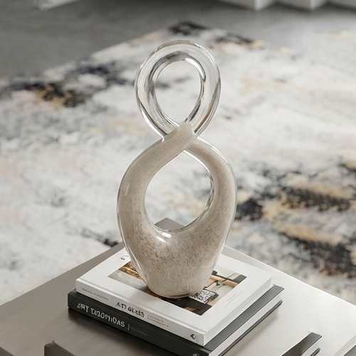 Infinity Glass Art Sculpture-MM229