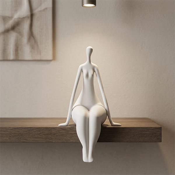 The Sitting Grace Porcelain Figurine-MM187