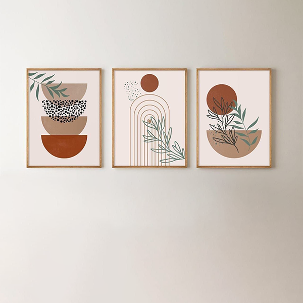 Three-piece wall painting