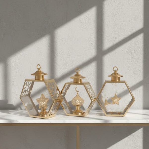 Lighting Hexagonal Lantern Set