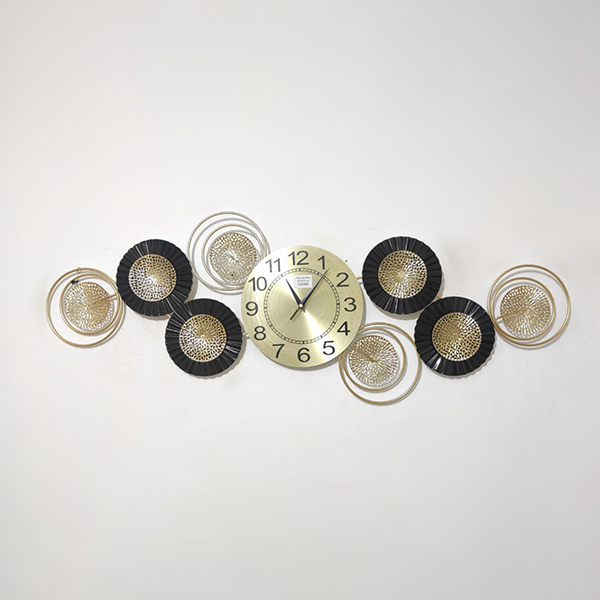 Modern metal wall clock 100X35 cm-152om