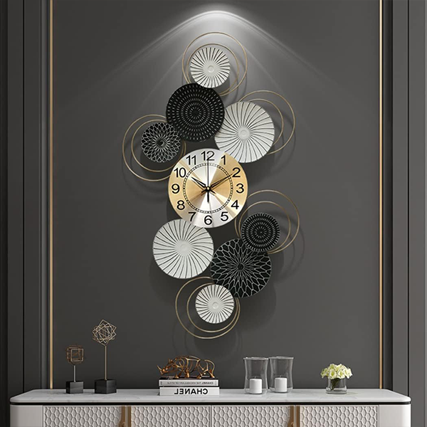 Modern metal wall clock 95X55 cm-GH02
