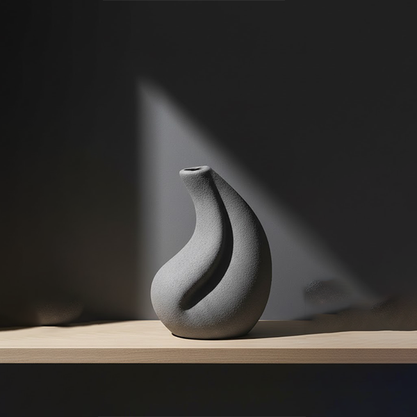 Modern Twisted Ceramic Vase/Sculpture