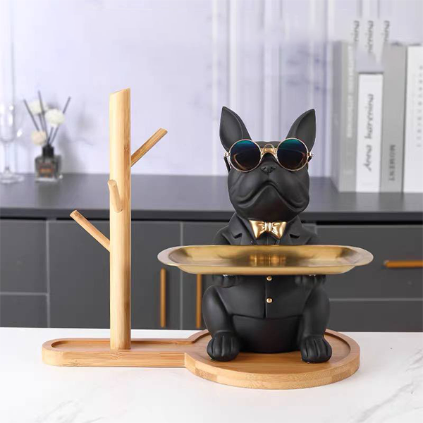 Cool Bulldog Valet Tray & Key Organizer Tree-MM199