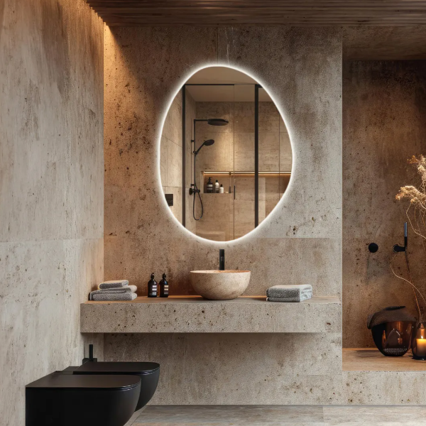 Modern Shape Mirror With LED-M04