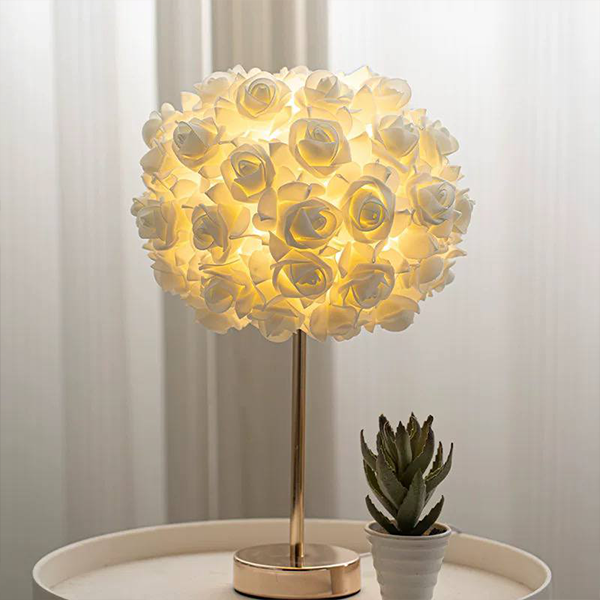 White Rose Flower Lamp-MM121