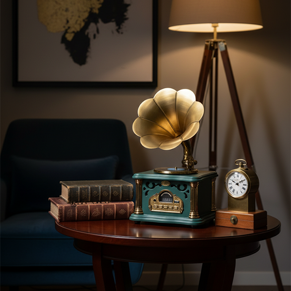 Vintage Gramophone Bluetooth Speaker