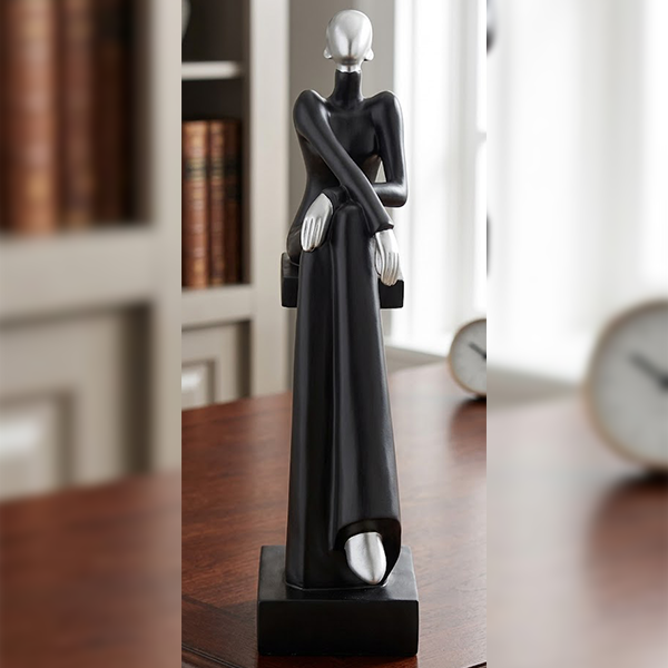 Elegant Abstract Seated Figure-LY29