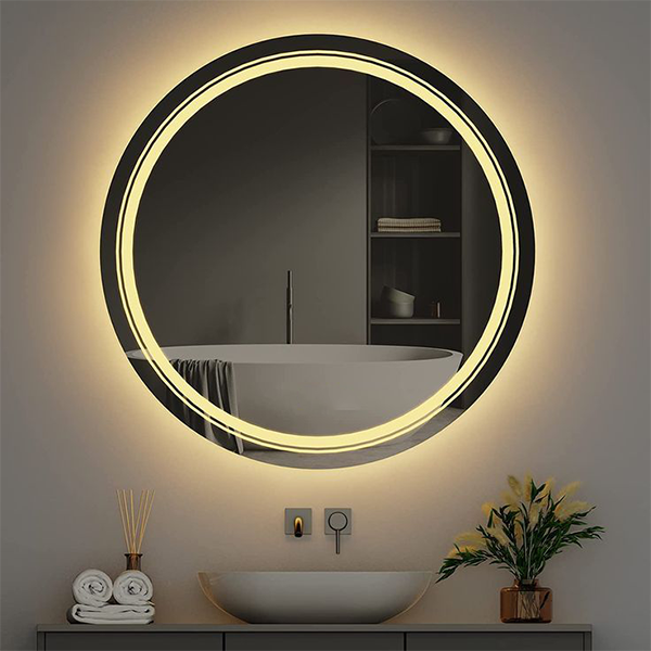 Modern Round Mirror With LED-M11