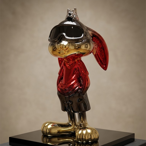 Chrome Rabbit Figurine-GH76
