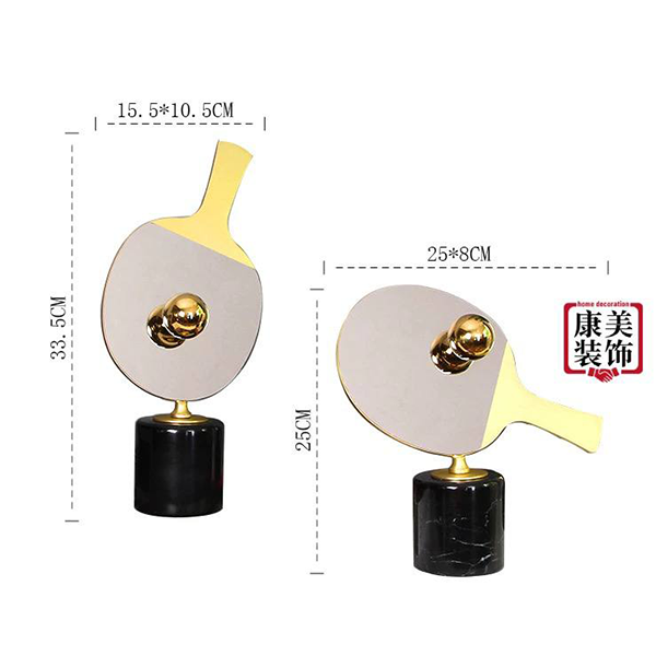 Luxury Table Tennis Racket Sculpture-LY12