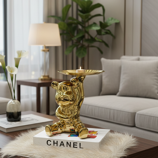 Golden Bear Tray Statue-DT28