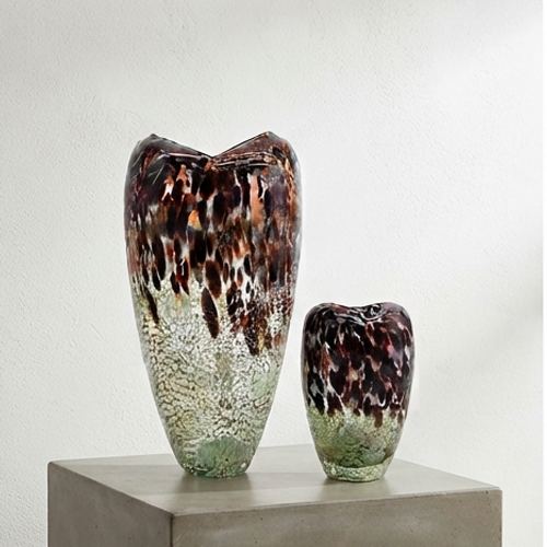 Speckled Glass Vases Set-JD52