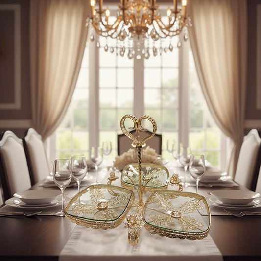 Heart Handle Three-Tier Serving Stand-sn 35