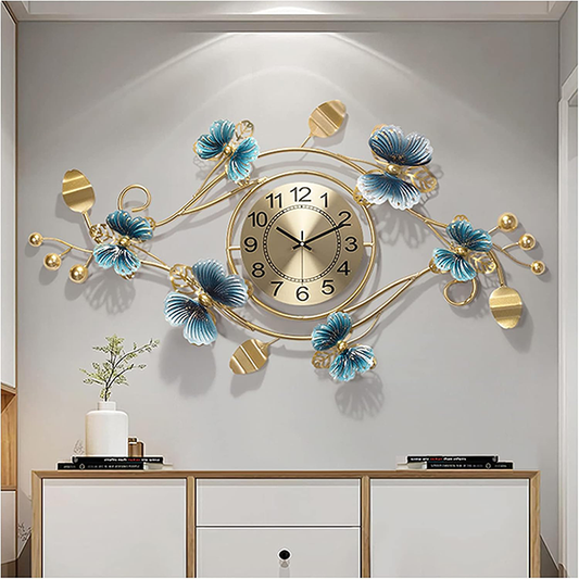 Modern metal wall clock 95X45 cm-am 275