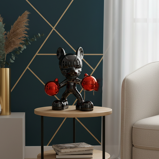 Modern Boxer Mouse Sculpture-LY02