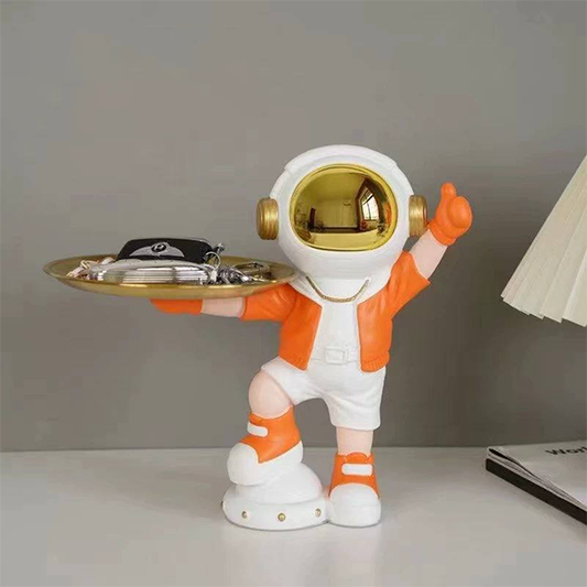 Astronaut statue with tray-MM91