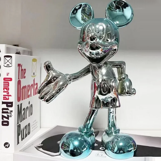 Modern Electroplated Metallic Mickey Decorative Statue-GH87