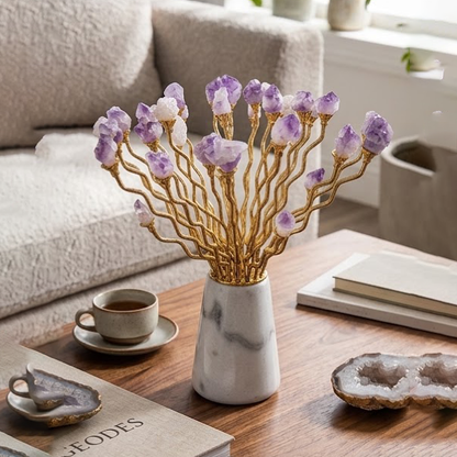 Crystal decor with marble base-hk176