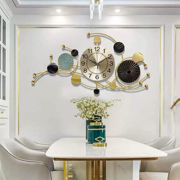 Modern metal wall clock 77X40 cm-MME57