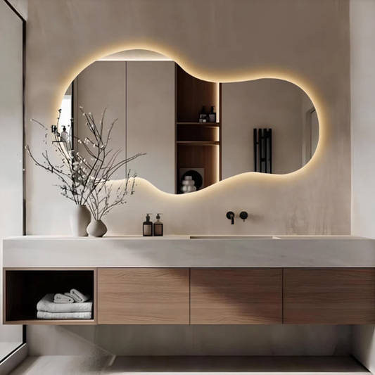 Modern Shape Mirror With LED-M25