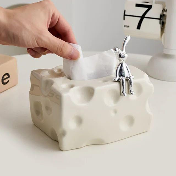 Porcelain tissue box-DT12