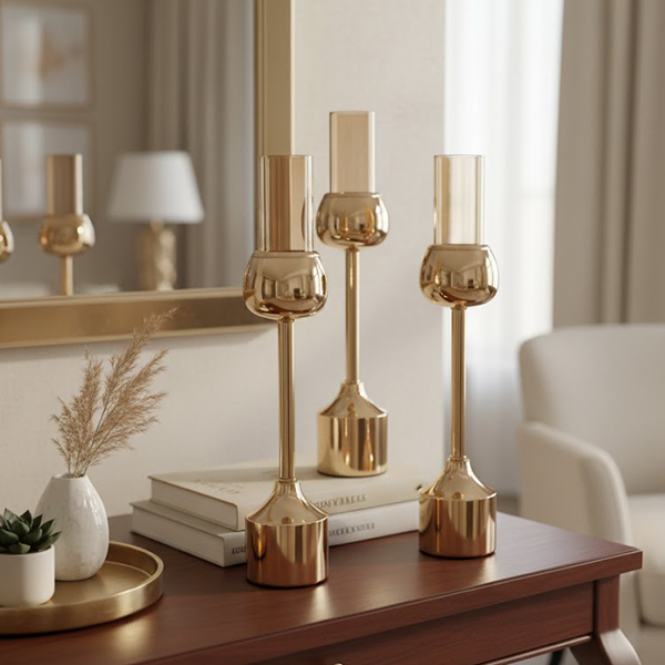 Golden Elegance Candelabra Set-DR 9