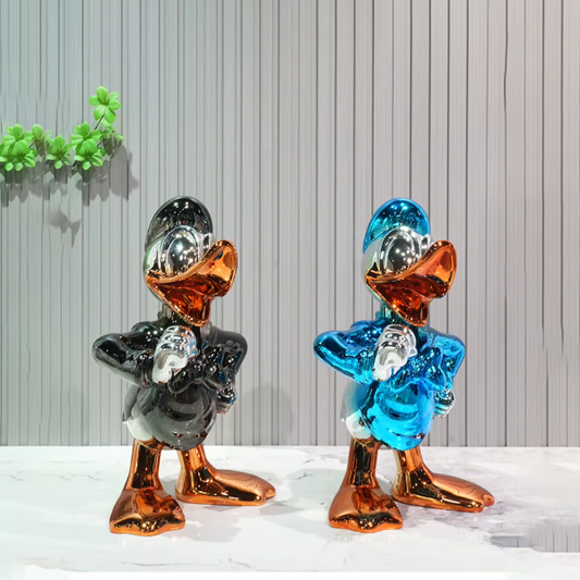Donald Duck Chrome Porcelain Figurine (40cm)-GH78