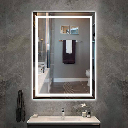 Modern Rectangular Mirror With LED-M16
