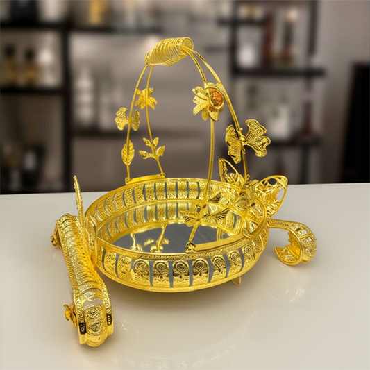 Golden Ornate Serving Tier-DT19