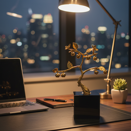 Golden Fruit Tree Sculpture-GD42