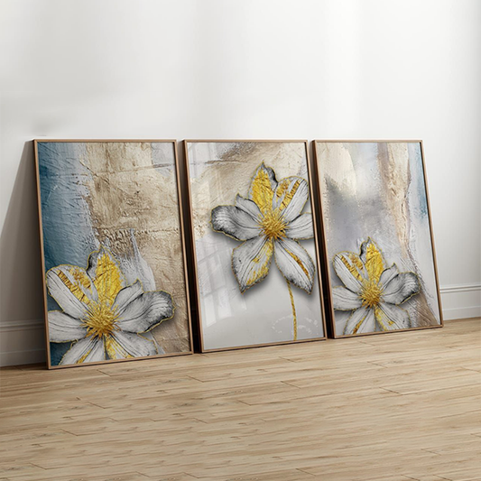 Three-piece wall painting