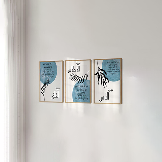Three-piece wall painting