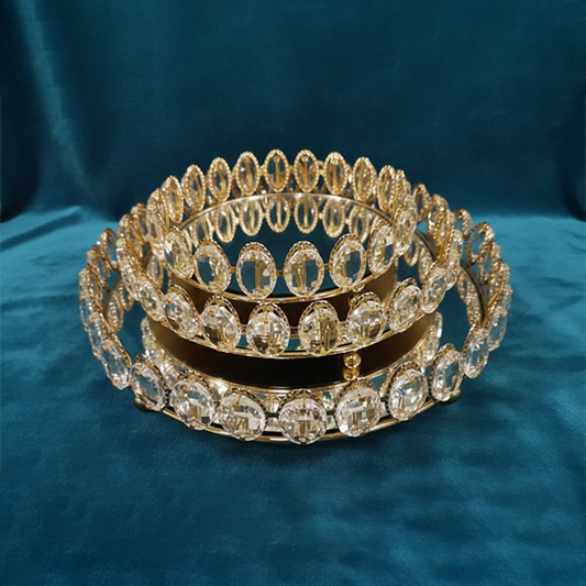 Crystal Mirror Tray Set-sn 34