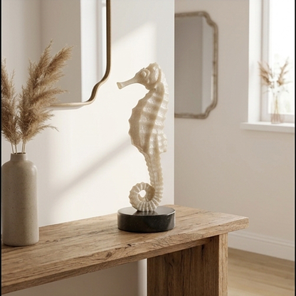 Coastal Luxe Seahorse Sculpture-MM202