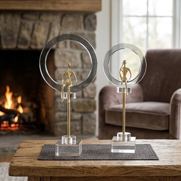 Geometric Modern Metal Statues-GD23