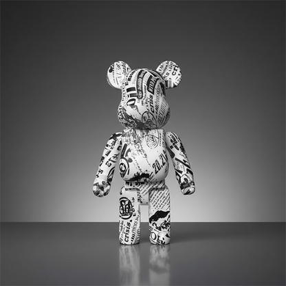 Bear decor statue with journalist design-MM99