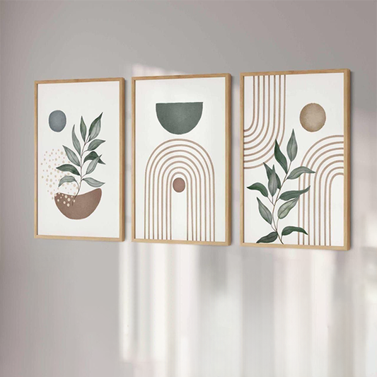 Three-piece wall painting