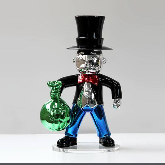 Chrome Monopoly Wealth Figurine-GH102