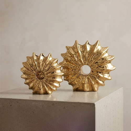 Golden Ripple Vases-Ly 19/21