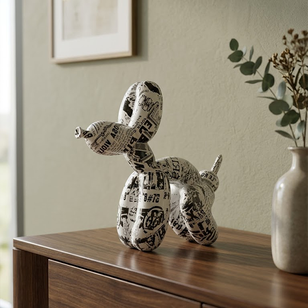 The Graffiti Balloon Dog Figurine-MM190