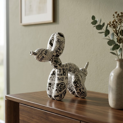 The Graffiti Balloon Dog Figurine-MM190