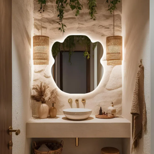 Modern Shape Mirror With LED-M30