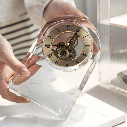 Crystal Arch Mechanical Desk Clock-GH81