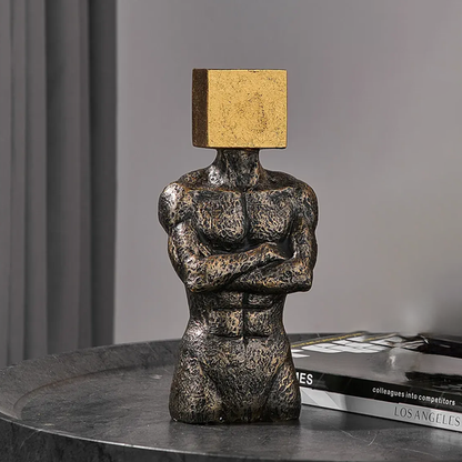 Man with Block