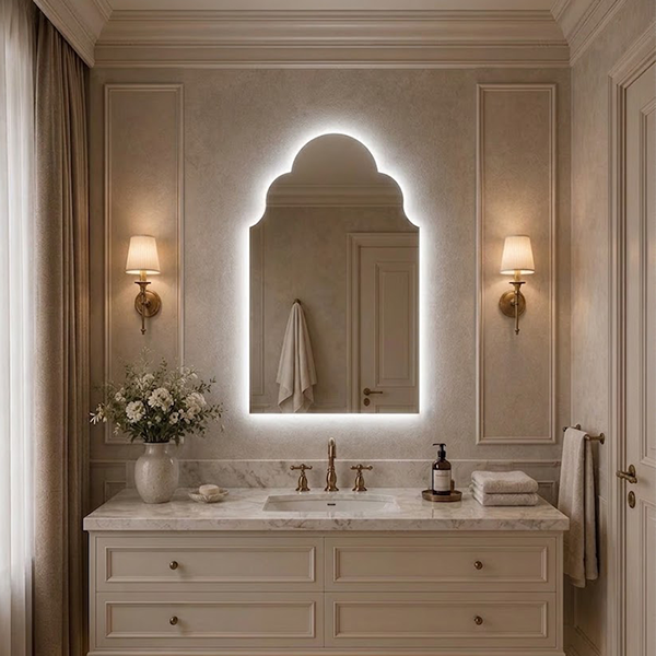 Moroccan Arch LED Mirror (Doctor Greesh Glass - 6mm)-LM08